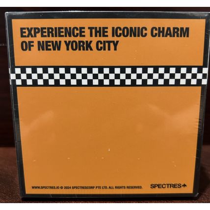 1 Oz Silver Collectible 2024 NYC Yellow Taxi Cab Checker (Sealed)