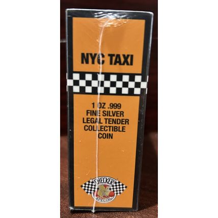 1 Oz Silver Collectible 2024 NYC Yellow Taxi Cab Checker (Sealed)