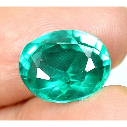 8.95 Ct Colombian Natural Green Emerald Oval Cut Loose Gemstone