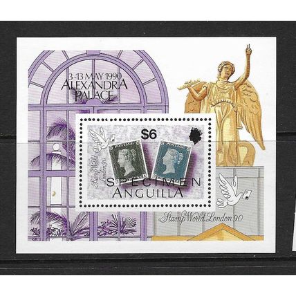 ANGUILLA 1990 LONDON INTERNATIONAL STAMP EXHIBITION MINIATURE SHEET SG MS855