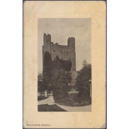 Rochester Castle, Kent, 1908 - Arcadia Bazaar Postcard