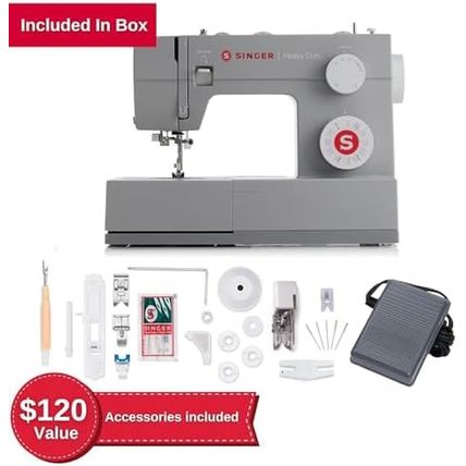 SINGER Heavy Duty 4452 High Speed Sewing Machine with Accessory Kit | Strong Mot