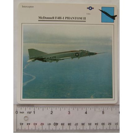 McDonnell F4H-1 Phantom II - USA - Interceptor - Collectors Club Card