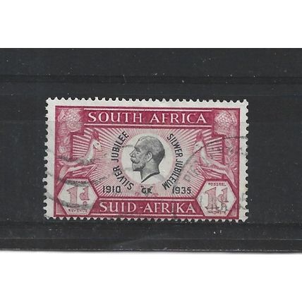 SouthAfrica.SG66 1d Black and Carmine.Fine Used.Aug25c