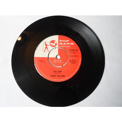 7" 1959. SANDY NELSON .TEEN BEAT ,TOP RANK JAR -197.BIG JUMP.EXCELLENT