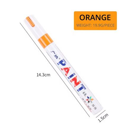 5 pcs Waterproof Paint Marker Pens Car Tire Rubber Metal Glass