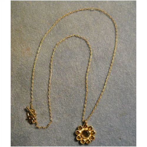 Banana Republic Smoky Quartz Pendant Necklace