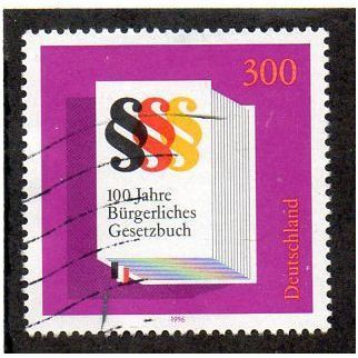 GER 1996 300pf 'GERMAN CIVIL CODE' FINE USED (EBID 12-894)