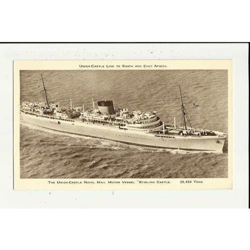 Union-Castle RMMV STIRLING CASTLE Company Postcard