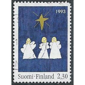 Mi 1234 A: 2 Mk. 30 Christmas: 'Three Angels.'
