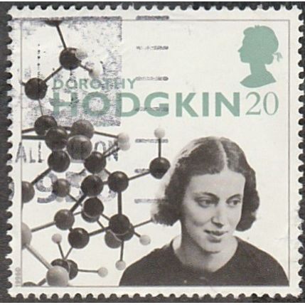 1996 Europa. Famous Women 20p Prof. Dorothy Hodgkin, Scientist, Fine Used.