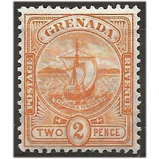 Grenada 1906 SG79 2d Orange Mounted Mint . .. .