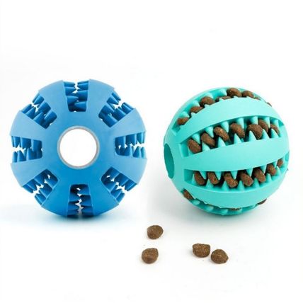 Toy Silicone Ball Feeding Dog Pupply Cat Nontoxic Bite Resistant Pet Exercise UK