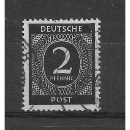 Germany.Allied Occpation.SG900 2pf Black.Fine Used.Nov21