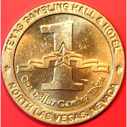 Texas. $1 Casino Token. N. Las Vegas, NV. A42.