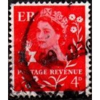 1968-9 Northern Ireland Regional Definitives, 4d Value. Vermillion. Fine Used