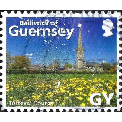 GUERNSEY, Torteval Church, blue violey 2014, GY