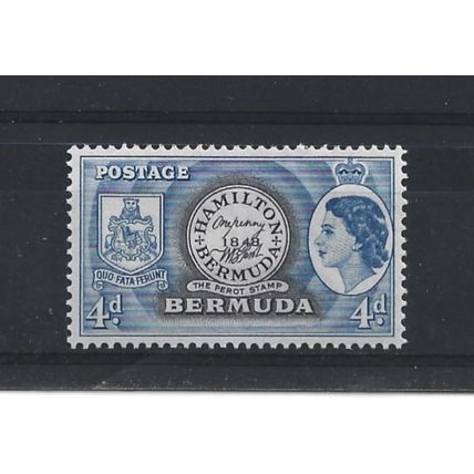 Bermuda.SG141 4d Postmaster Perot's stamp.Mounted Mint.Mar25