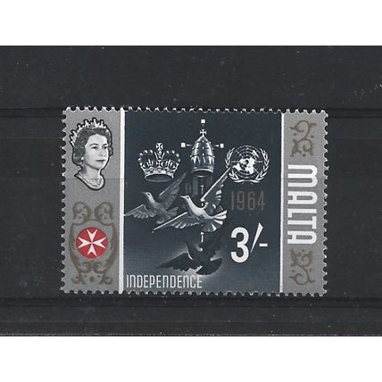 Malta.SG345 3s Independence,1964.Mounted Mint.May25b