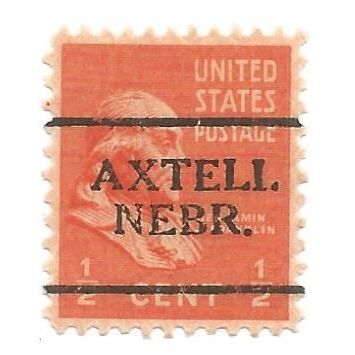 PRECANCEL -T&T AXTELL, NEB 701 ON 0.5c PREXY