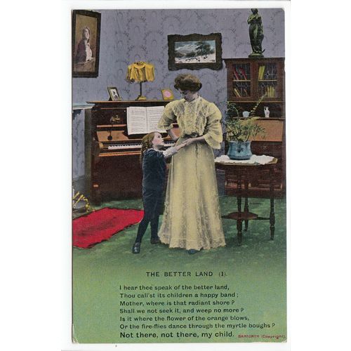 The Better Land Bamforth Song Card Postcard 4617/1