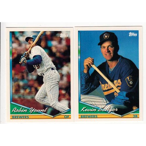 1994 Topps Milwaukee Brewers team set with traded - 33 cards- factory set fresh!