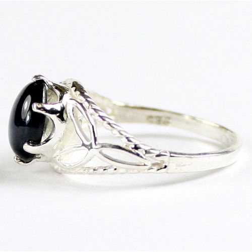 Blue Star Sapphire, 925 Sterling Silver Ring, SR284