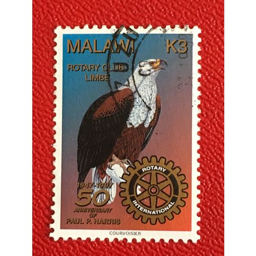 Malawi 1997 Rotary Paul Harris K3 African Fish Eagle Used 2 SG 962 Sc 664 stamp