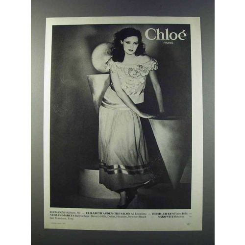 1981 Chloe Paris Fashion Ad
