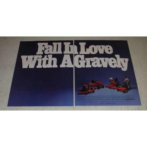 1986 Gravely Mowers Ad - Fall in Love With a Gravely