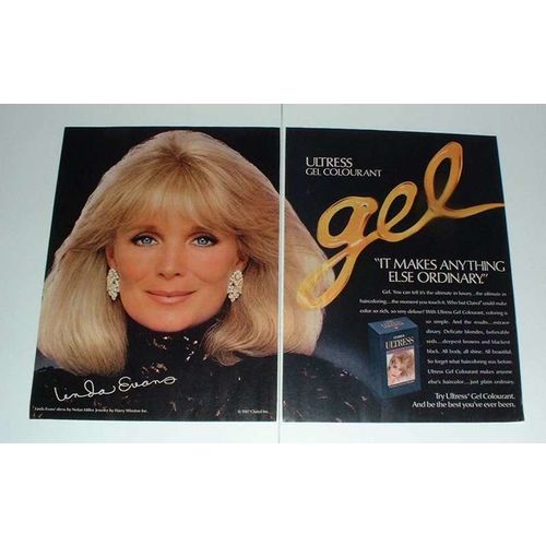 1987 Clairol Ultress Gel Colourant Ad w/ Linda Evans