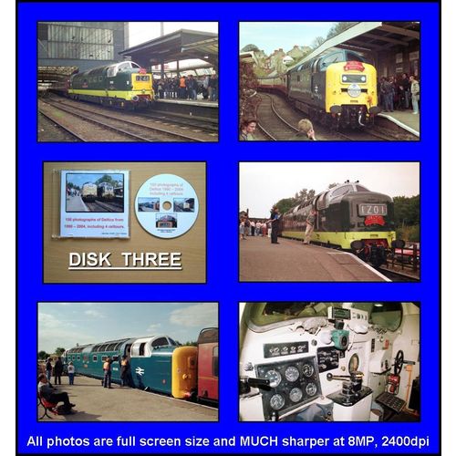 Disk 03: 150 Deltic class 55 photographs 1990-2004 on CD includes mainline!