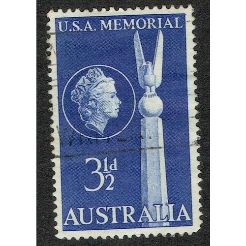 Australia 1955 Australian American Friendship 3 ½d Violet Blue SG283 GU