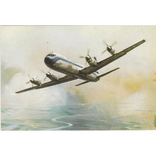 Malev Magyar Legikizlekedesi Vallalat Ilyushin IL 18 Civil Aviation Card A19858