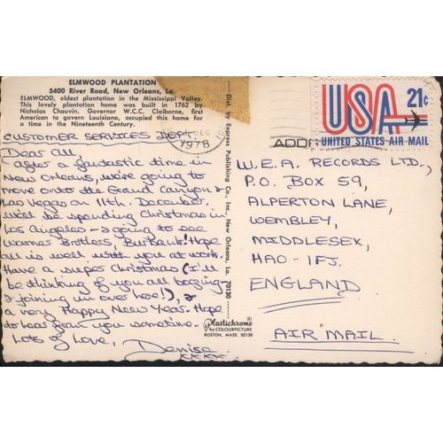 USA PC 1978 - Elmwood Plantation, New Orleans, Louisiana