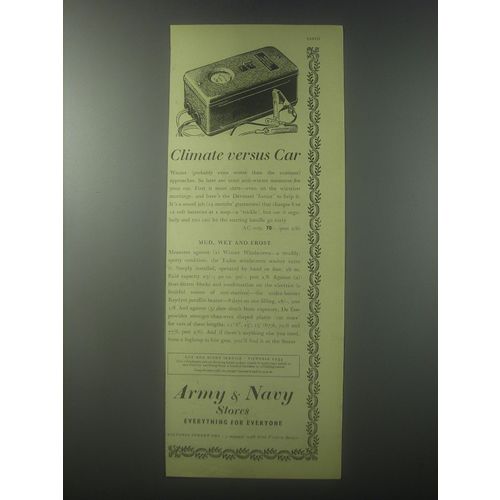 1954 Army & Navy Stores Davenset Junior Car Starter Advertisement