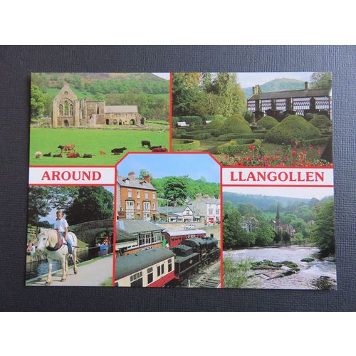 Llangollen Multiview With Railway Postcard #10