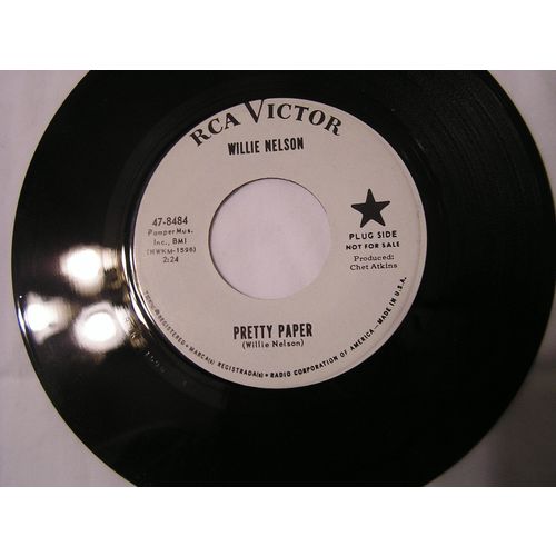 Willie Nelson Promo 45-PRETTY PAPER/WHAT A MERRY CHRISTMAS COULD BE