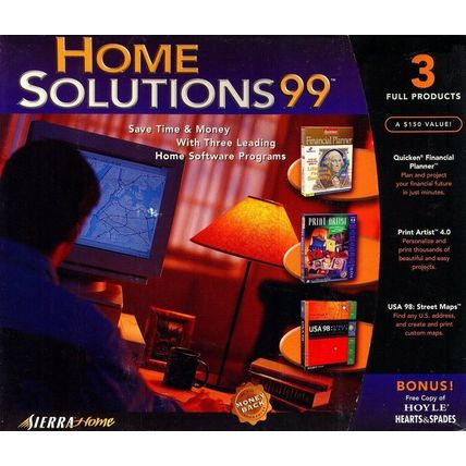 Sierra's Home Solutions 99 + BONUS! (4CDs, 1998) for Windows - NEW CDs in SLEEVE