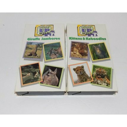 Growing Up Wild VHS Movies Kittens And Kaboodles And Giraffe Jamboree
