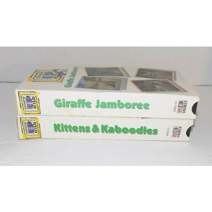 Growing Up Wild VHS Movies Kittens And Kaboodles And Giraffe Jamboree