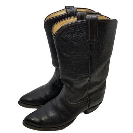 Tony LAMA Men’s Western Boots Black Leather #5010, SZ 8D (GG1)