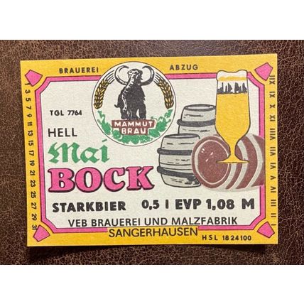 Older German Beer Label 116