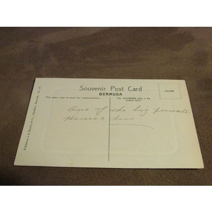 Early Postcard - Rosedon, Mr Thompson residence, Pitts Bay - Bermuda