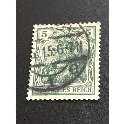 Briefmarke Deutsches Reich 5 Pfennig 1902 Michel 70 b gestempelt