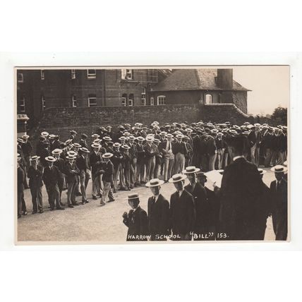Bill Roll Call Harrow School Postcard Middlesex 153