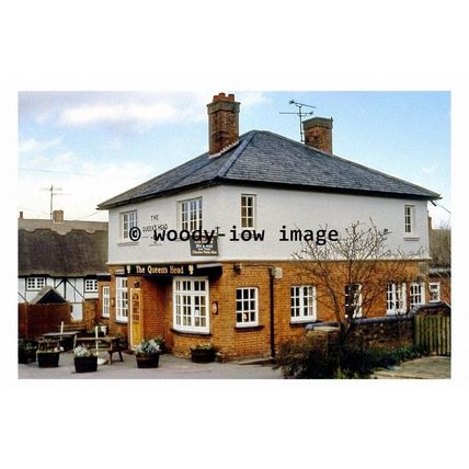 pu0160 - The Queens Head Pub , Tebworth , Bedfordshire - print
