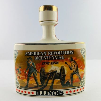 American Revolution Bicentennial 1776-1976 Whiskey Bottle Illinois Early Times