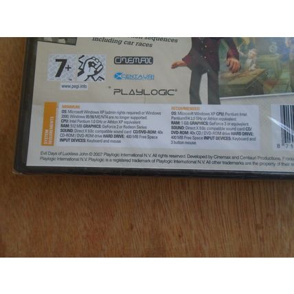 Evil Days of Luckless John PC CD NEW & SEALED