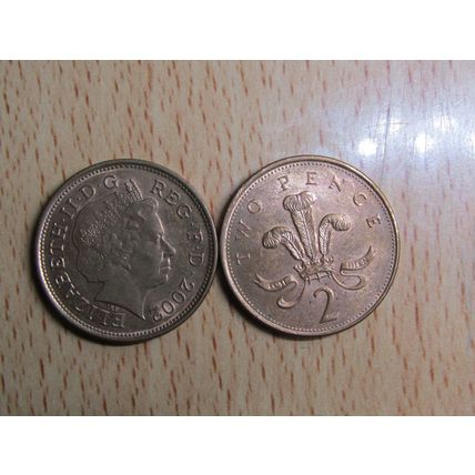 GB 2002 Elizebeth II Decimal 2p Coin